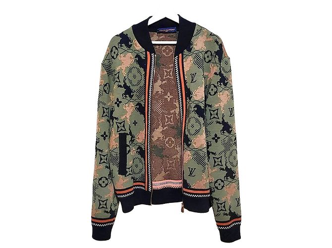Louis Vuitton Jacquard Wool Bomber Blouson Jacket Multiple colors