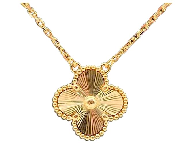 Van Cleef & Arpels Vintage Alhambra Gyoza Necklace Black 