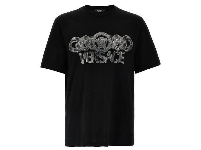 Versace Medusa On Chain T-Shirt Schwarz