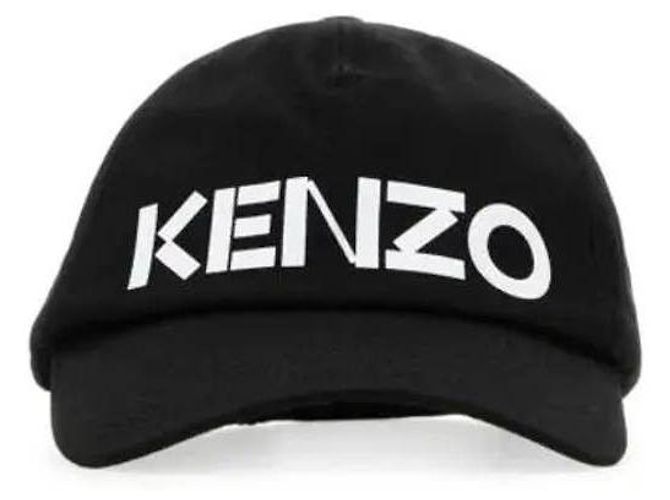 Kenzo Logo-Print Cap Schwarz