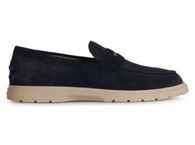 Tod's Wildleder Slipper Blau