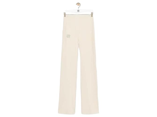 Loewe Soft Bootleg Hose Weiß 