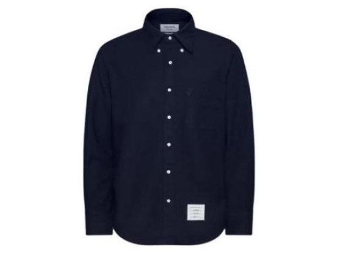 Thom Browne Oxford Hemd mit Armbinde Blau
