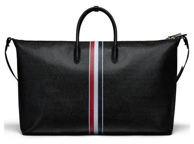 Thom Browne Pebble Grain Duffle Bag Black