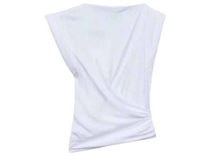 Isabel Marant Drape T-Shirt Weiß 