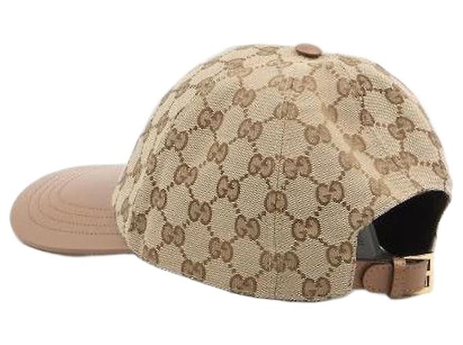 Gucci Canvas Baseball Cap Braun 