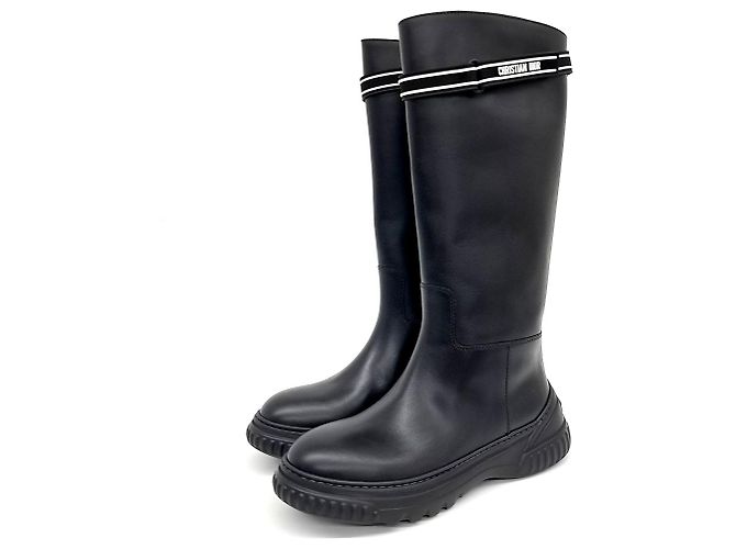 Christian Dior Di Racer Boots Black