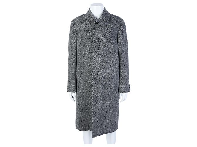 Cappotto Lungo Thom Browne Bianco