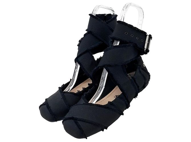Christian Dior Strap Flat Shoes Nero