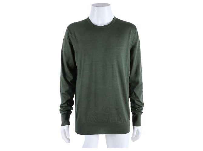Loro Piana Langarm-Strickpullover Grün
