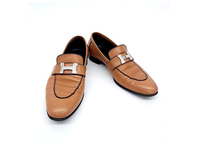 Hermès Mocasines Hermes Paris Castaño