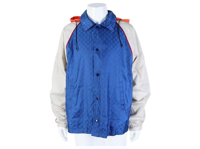 Gucci Windbreaker Jacket Blue
