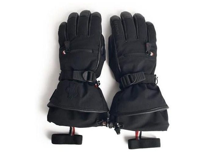 Moncler Grenoble Daunenhandschuhe Schwarz 