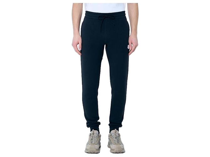 Moncler Pantalones de chándal de algodón con parche de logo