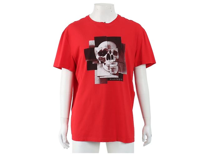 Alexander McQueen Short Sleeve Top Red