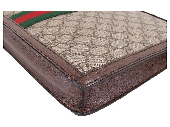 Gucci Clutch Portfolio Ophidia Marrom