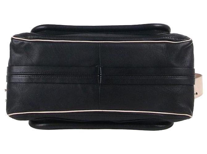 Chloé Paraty Medium Black Bag White