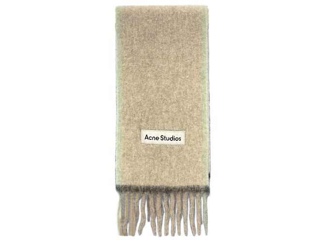 Cachecol de lã e mohair Acne Studios ALS Verde