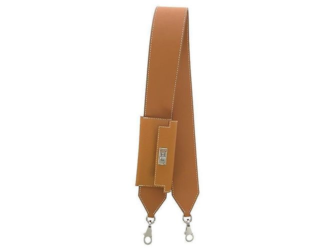 Hermès Kelly Pocket Backstrap Camel Silver Stamp Brown