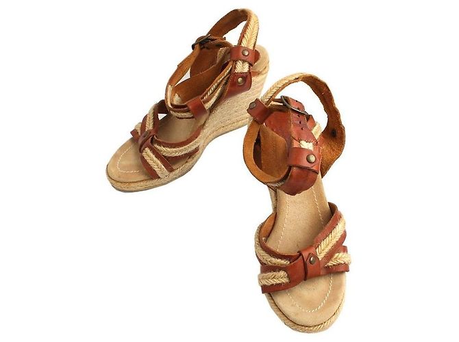 Isabel Marant Raffia Wedge Sandals Multiple colors