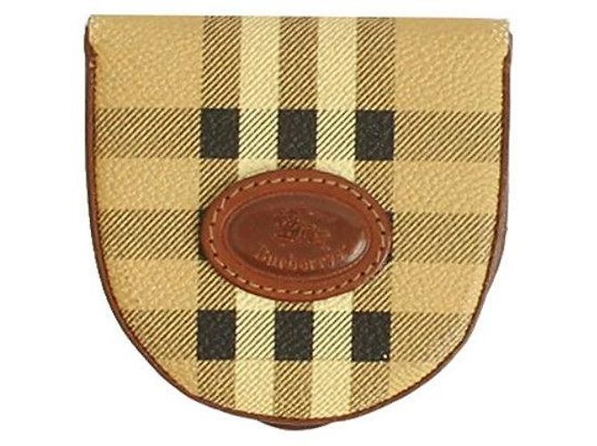 Burberry Bolsa de moedas em lona com logo Check Multicor