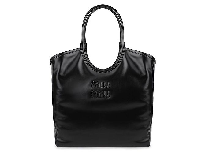 Miu Miu Lederhandtasche Schwarz