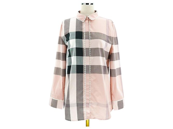 Burberry Camicia in pizzo rosa