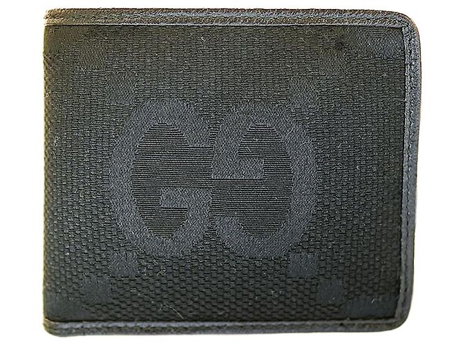 Gucci Men's Wallet Fabric Black FABGN