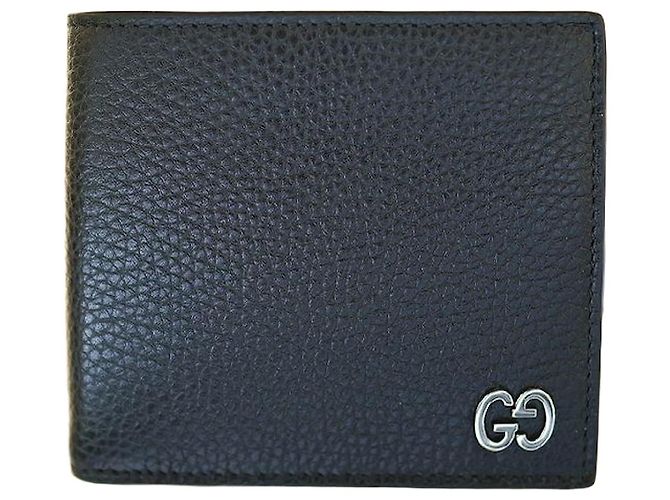 Gucci Men's Bi-Fold Wallet Black Leather