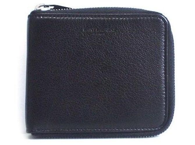 Saint Laurent Round Wallet NERO Black