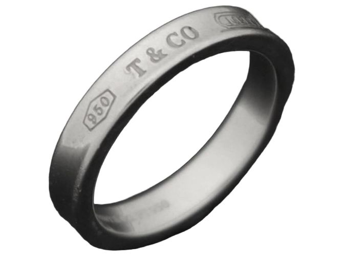 Tiffany & Co Platinum Narrow Ring Size Silvery