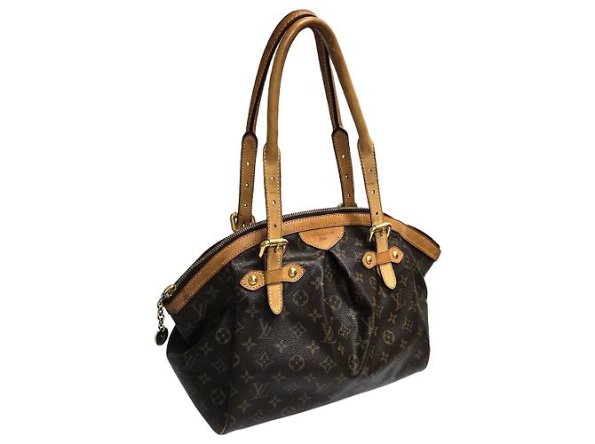 Louis Vuitton Bolsa tote em canvas Monogram Tivoli PM marrom