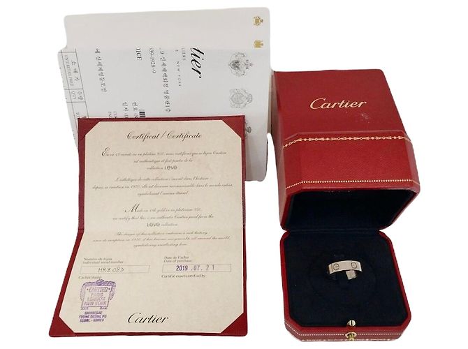 Love Cartier Weißgold-Liebe Ring Größe