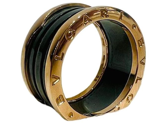 Bulgari Anello Unisex Oro Rosa Nero