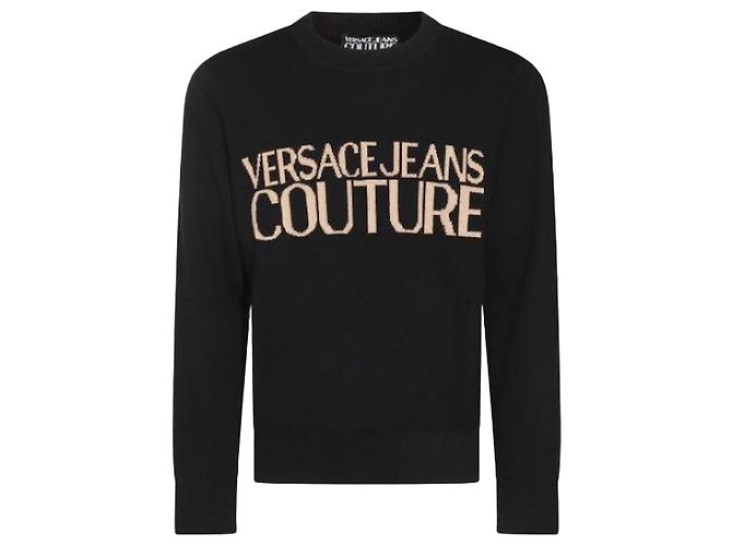Versace Couture Logo Pullover Schwarz 