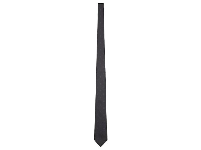 Alexander Mcqueen Skull Tie Black