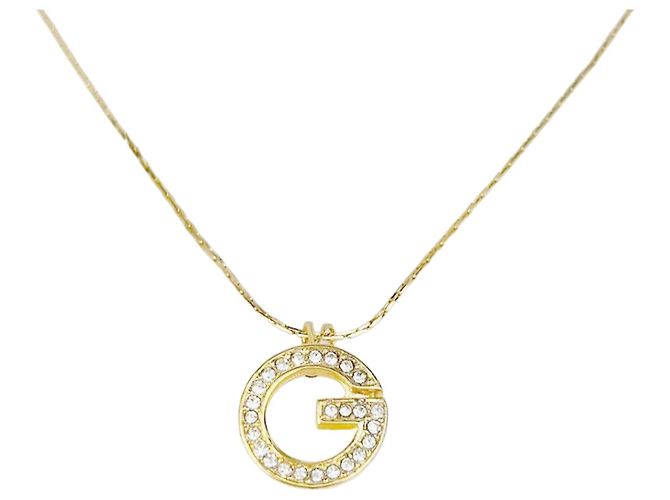 Givenchy Collar Péndulo Redondo Cubo con Logo Dorado