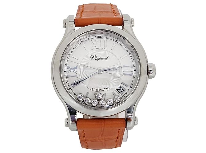 Chopard Orologio automatico da donna Happy Sport Moving Diamond Argento