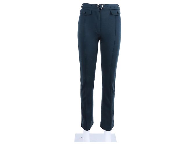Céline Pantalones Celine Verde 