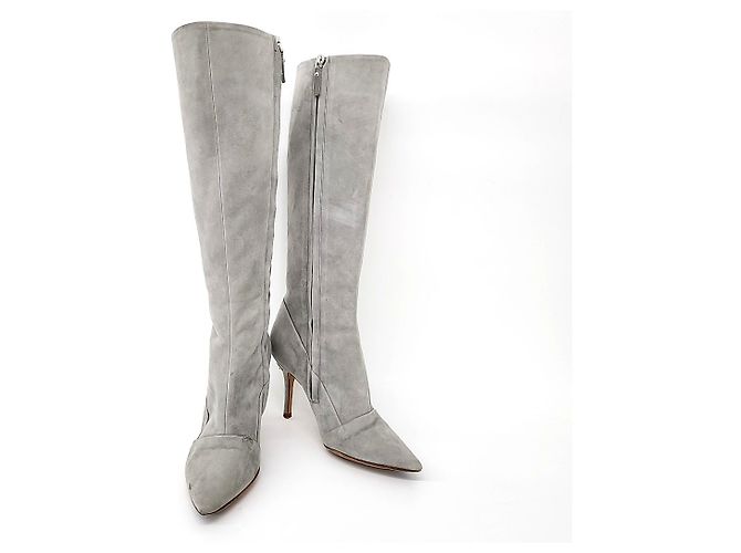 Louis Vuitton Suede Boots Green