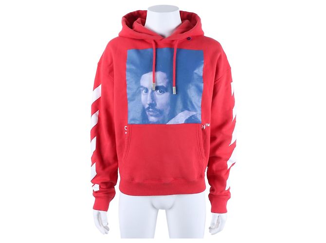 Off White Hoodie Rosso 