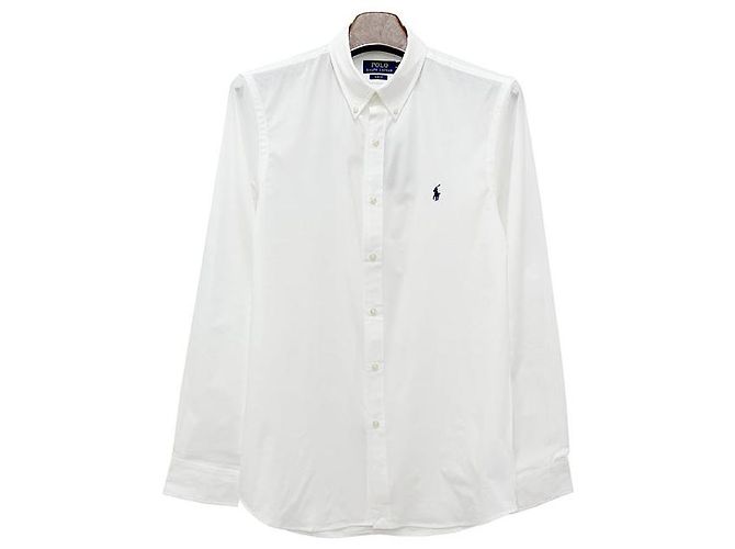 Polo Ralph Lauren Hemd mit gesticktem Pony-Logo Weiß