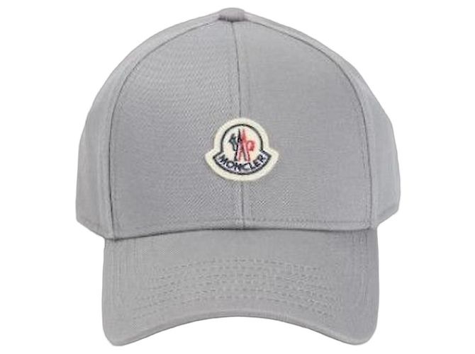 Moncler BONÉ DE BASEBALL EM GABARDINE Marrom