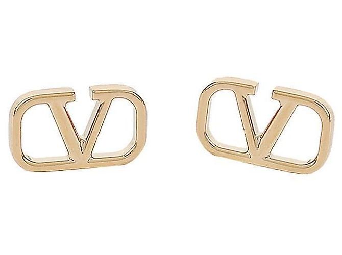 Valentino Pendientes Logo Garavani Dorado