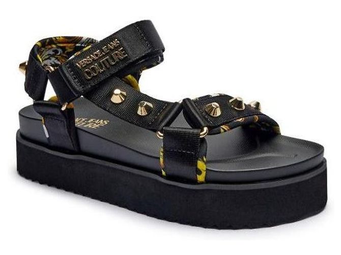 Versace Sandali con platform Nero 