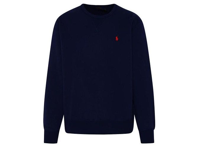 Ralph Lauren Sweatshirt mit gesticktem Pony-Logo Blau