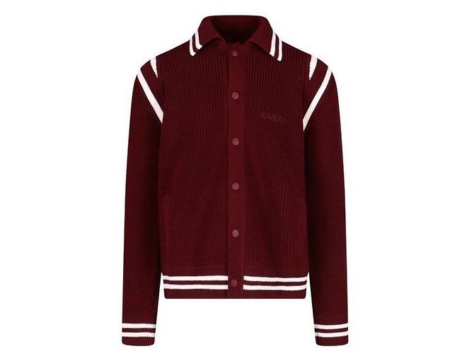 Gucci Bestickte Strickwolljacke