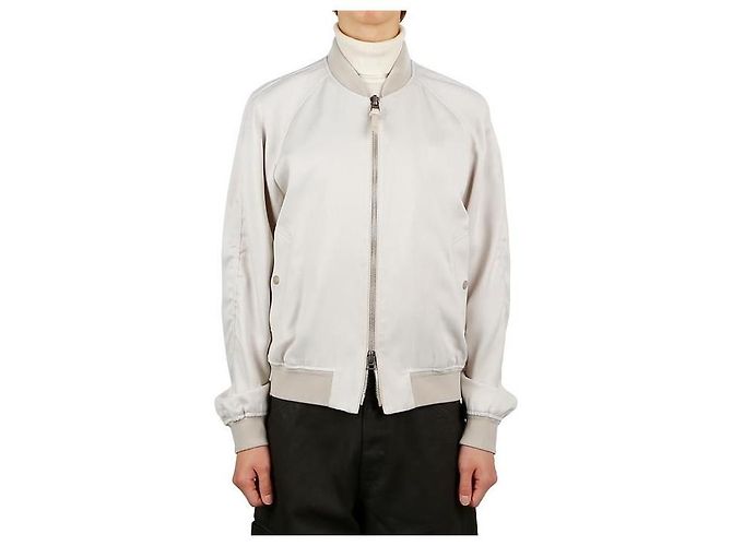 Tom Ford Spring Bomber Jacket White 