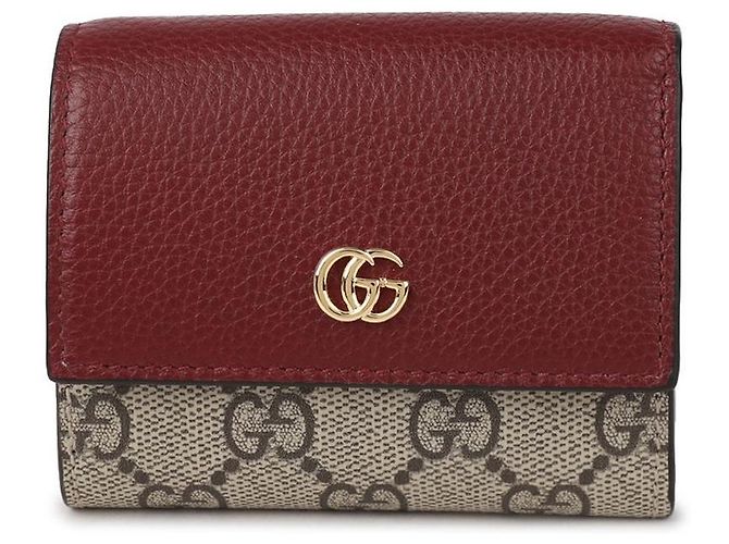 Gucci Bi-Color Mini Wallet Brown