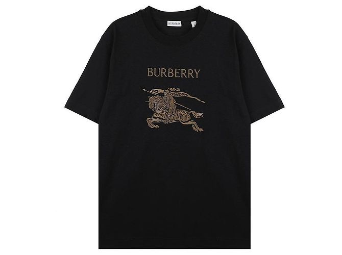 Burberry Camiseta de algodón Negro